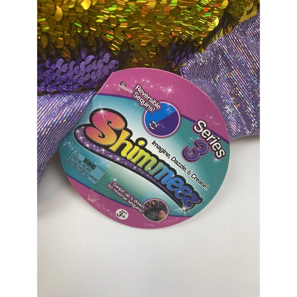 Shimmeez Series 3 Mikayla Elephant Purple/Gold Reversible Sequins 14